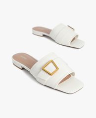 PEDRO - Giày sandals nữ quai ngang phối khóa thời trang