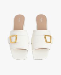 PEDRO - Giày sandals nữ quai ngang phối khóa thời trang