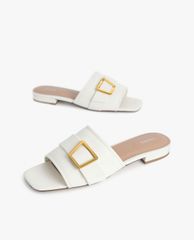 PEDRO - Giày sandals nữ quai ngang phối khóa thời trang