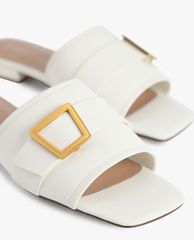 PEDRO - Giày sandals nữ quai ngang phối khóa thời trang
