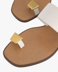 PEDRO - Giày sandals nữ xỏ ngón Gold Ornament Toe Loop