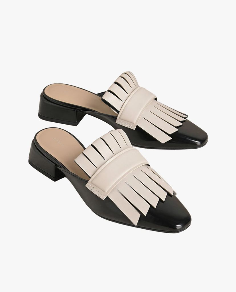 PEDRO - Giày đế bệt mũi nhọn Removable Fringe