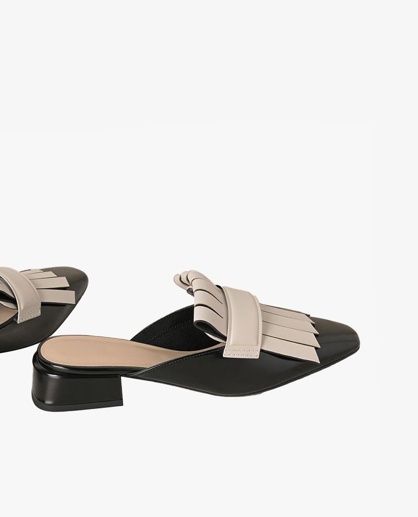 PEDRO - Giày đế bệt mũi nhọn Removable Fringe