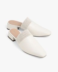 PEDRO - Giày mules nữ mũi nhọn Knitted Trimmed