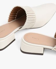 PEDRO - Giày mules nữ mũi nhọn Knitted Trimmed