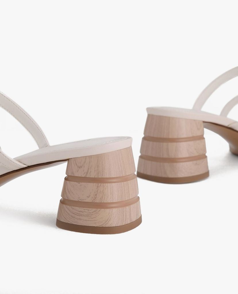 PEDRO - Giày cao gót quai ngang đế trụ Strappy