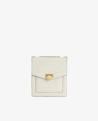 PEDRO - Túi đeo chéo nữ phom vuông Croc Effect Leather Shoulder