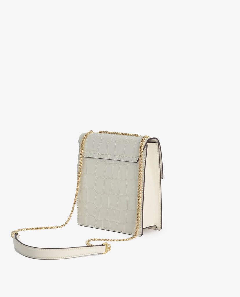 PEDRO - Túi đeo chéo nữ phom vuông Croc Effect Leather Shoulder