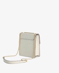 PEDRO - Túi đeo chéo nữ phom vuông Croc Effect Leather Shoulder