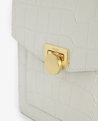 PEDRO - Túi đeo chéo nữ phom vuông Croc Effect Leather Shoulder