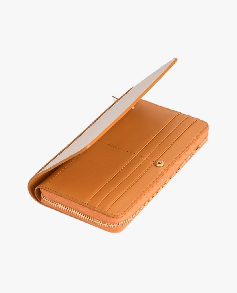 PEDRO - Ví nữ chữ nhật phom dài Leather Bi Fold