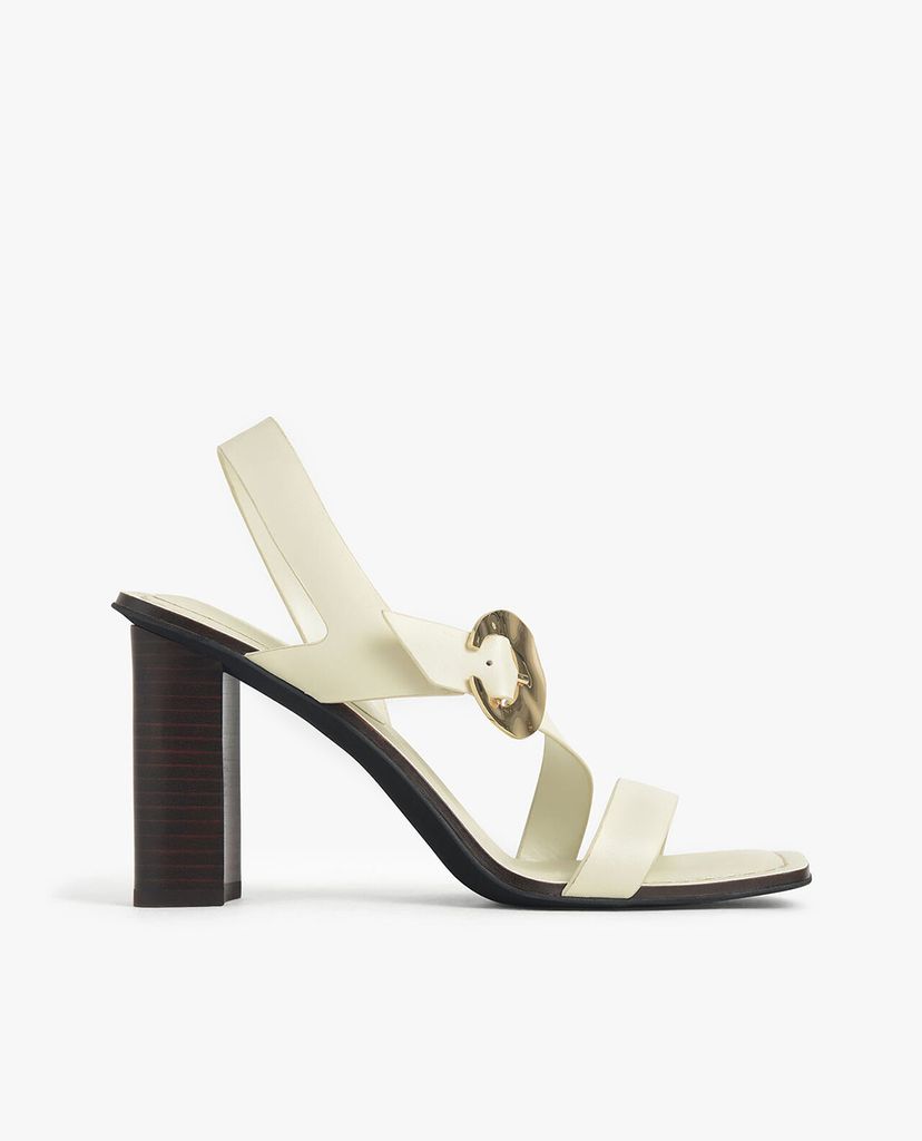 CHARLES & KEITH - Giày cao gót quai ngang Leather Hammered