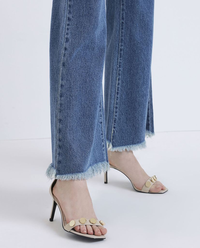 CHARLES & KEITH - Giày cao gót quai ngang Chrome Button