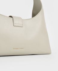 CHARLES & KEITH - Túi đeo vai nữ chữ nhật Leather Hobo