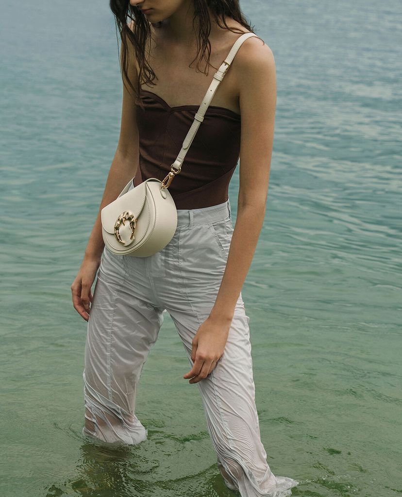 CHARLES & KEITH - Túi đeo chéo nữ Leather Saddle