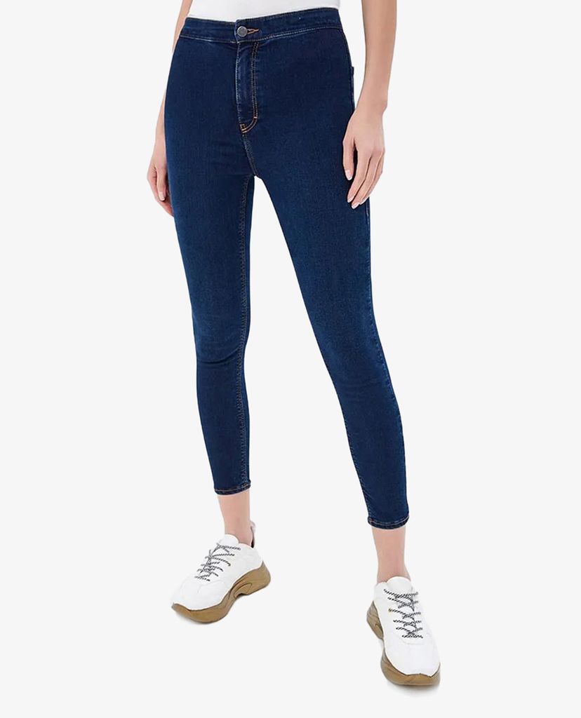 TOPSHOP - Quần jeans nữ lưng cao phom skinny thời trang