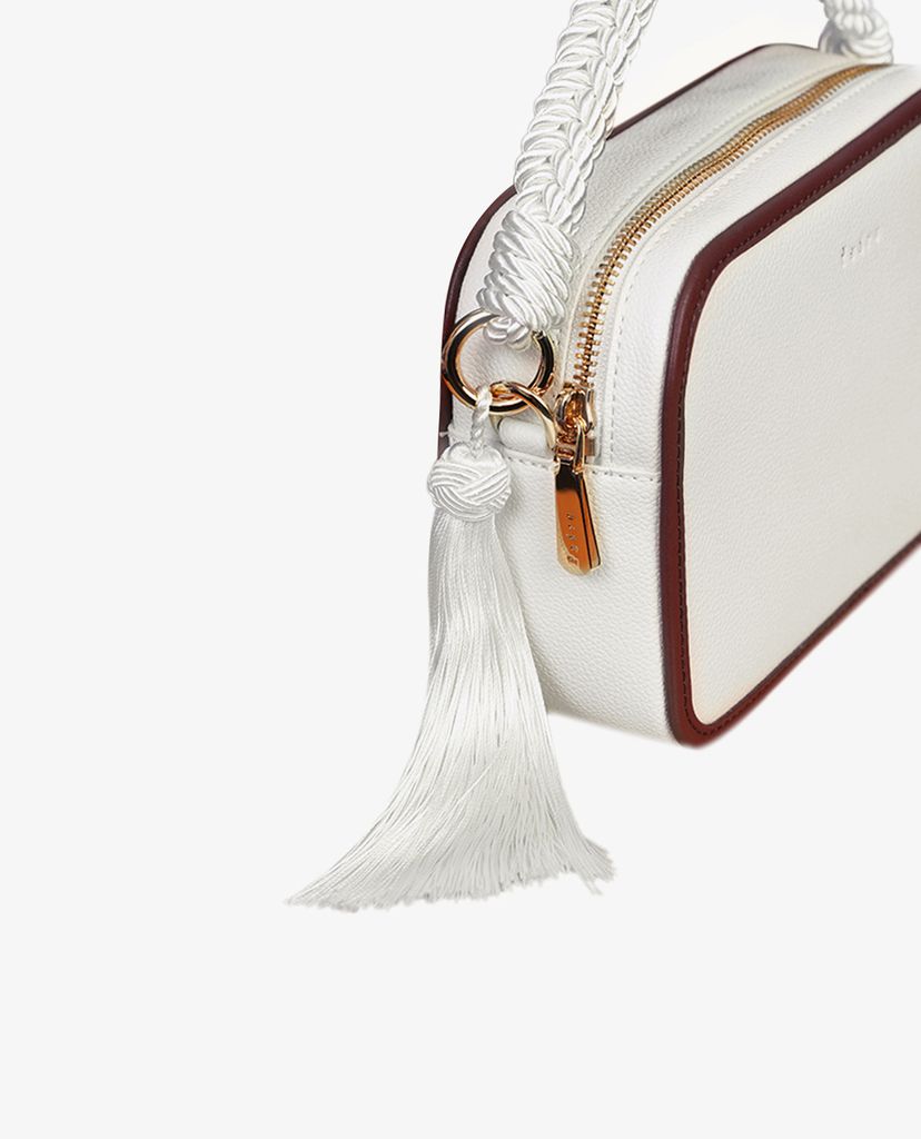 Túi đeo vai hình hộp dây tua rua Rope Tassel