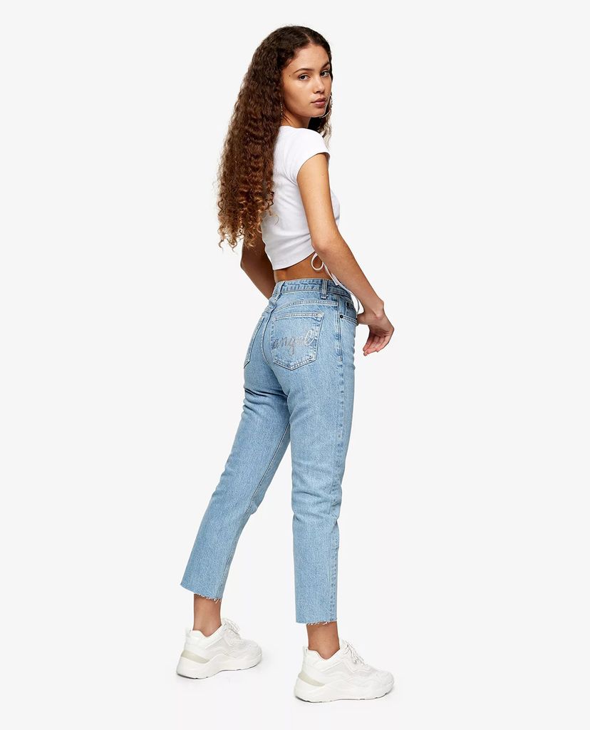 TOPSHOP - Quần jeans nữ Bleach Angel Straight