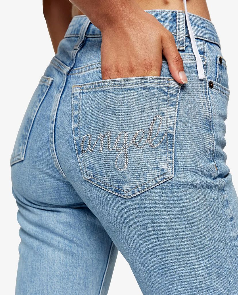 TOPSHOP - Quần jeans nữ Bleach Angel Straight