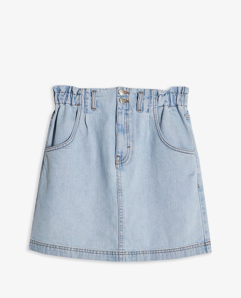 TOPSHOP - Chân váy mini denim lưng thun thời trang
