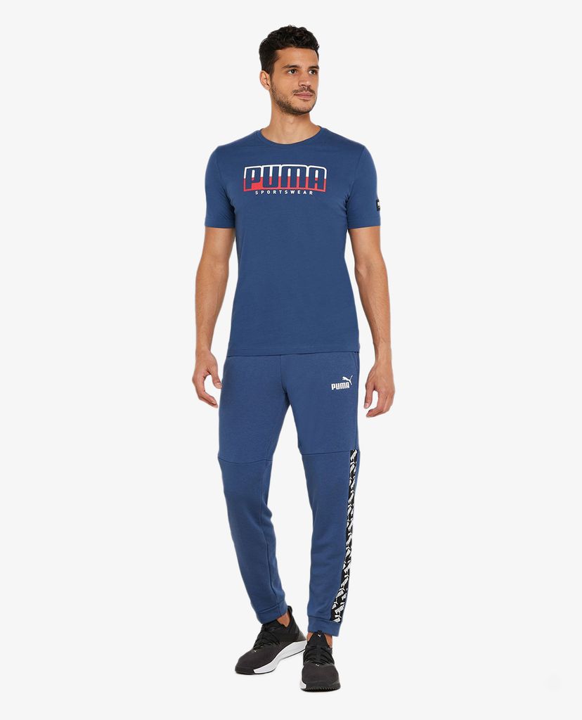 PUMA - Áo thun thể thao nam Round Neck Athletics Tee