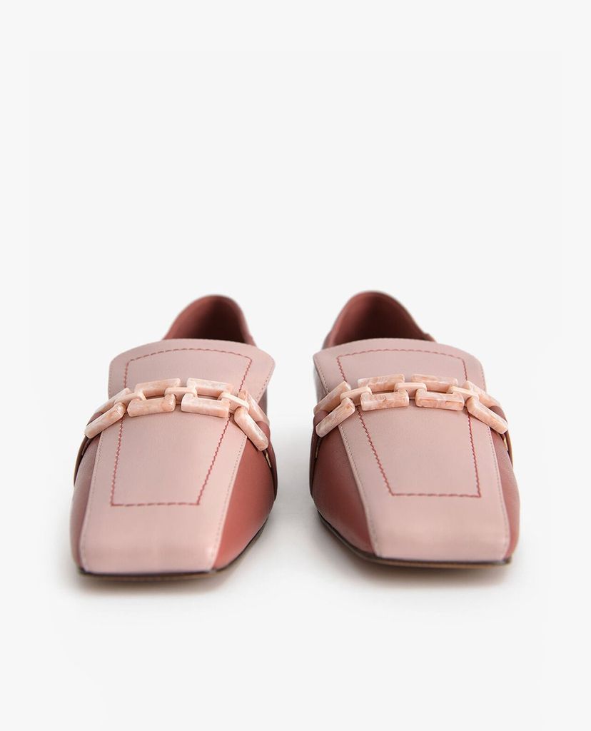 PEDRO - Giày đế bệt nữ mũi vuông Tweed Square Toe