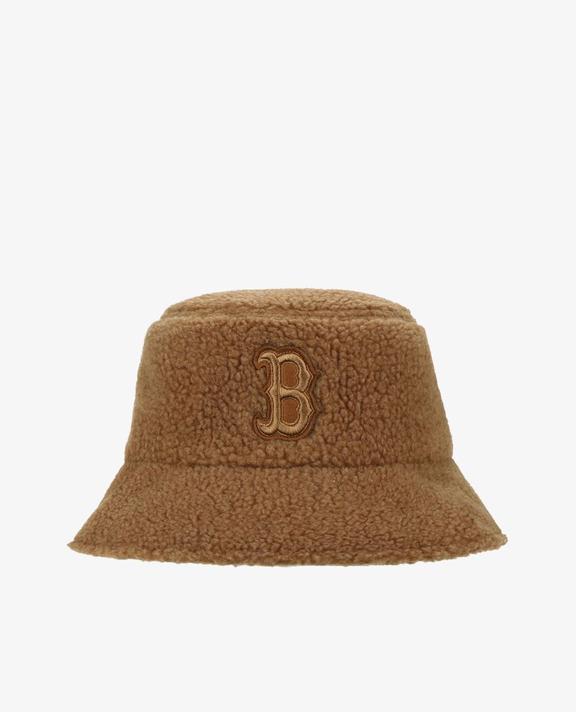 MLB - Nón bucket phối lông Custard Cream