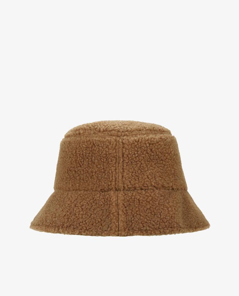 MLB - Nón bucket phối lông Custard Cream