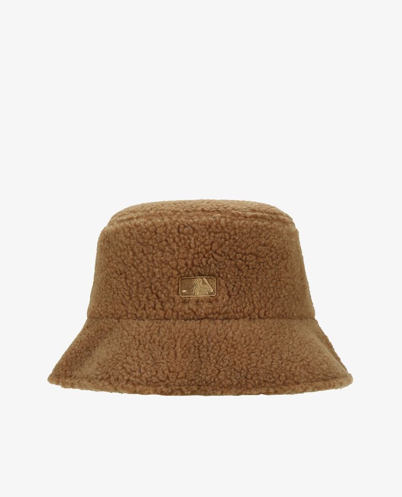 MLB - Nón bucket phối lông Custard Cream