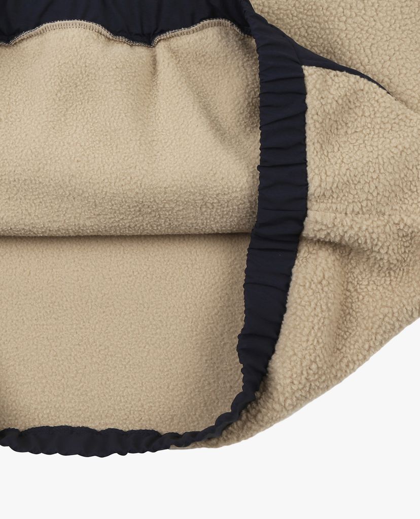 MLB - Áo hoodie tay dài phối mũ thời trang Fleece Color Contrast