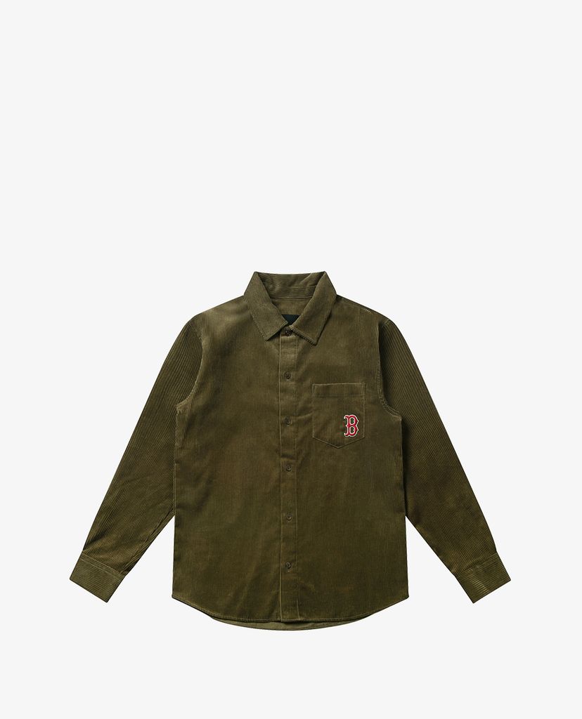 MLB - Áo sơ mi tay dài Corduroy Pocket Logo