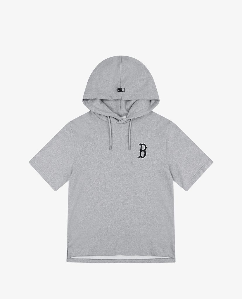 MLB - Áo hoodie tay ngắn phối mũ trùm Mega Logo
