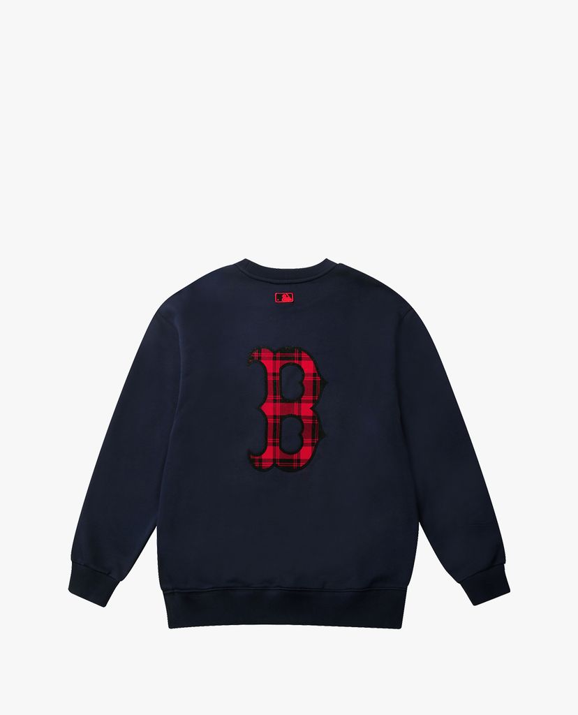 MLB - Áo sweatshirt tay dài cổ tròn Check Back Big Logo