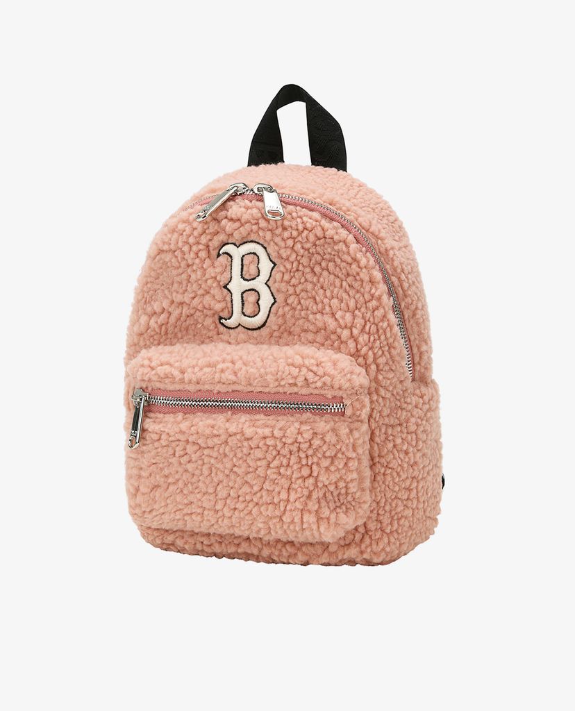 MLB - Balo dáng vuông phối lông Wool Fleece Mini