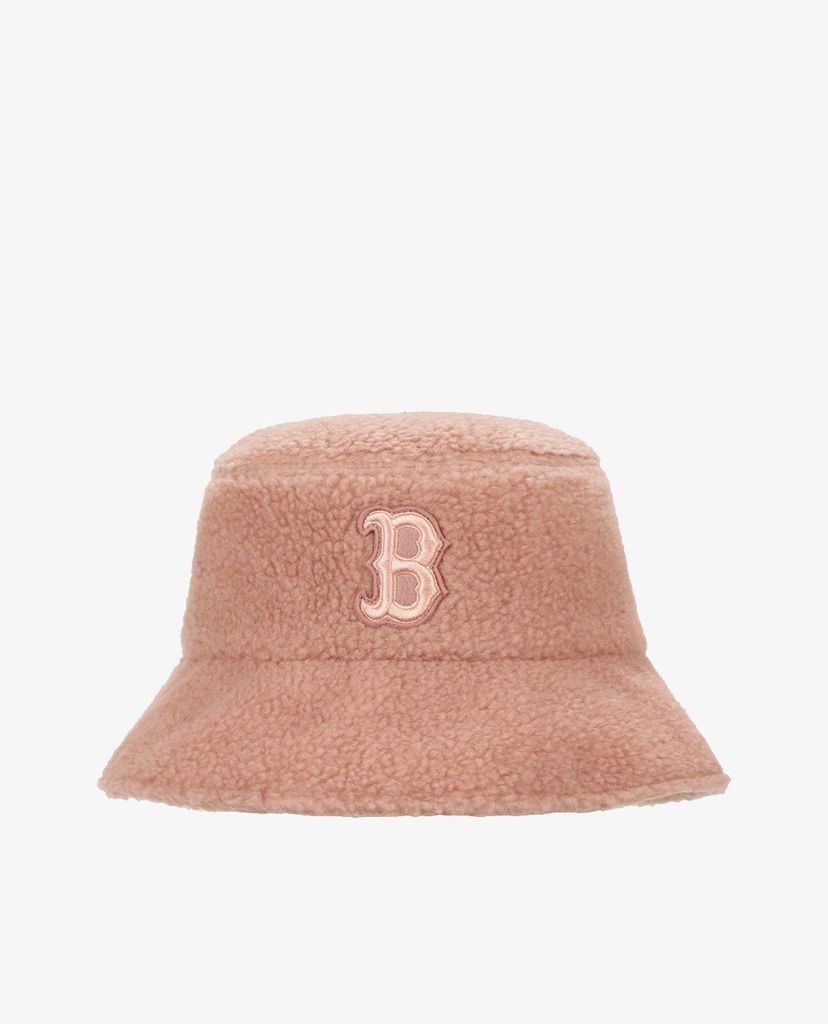 MLB - Nón bucket phối lông Custard Cream