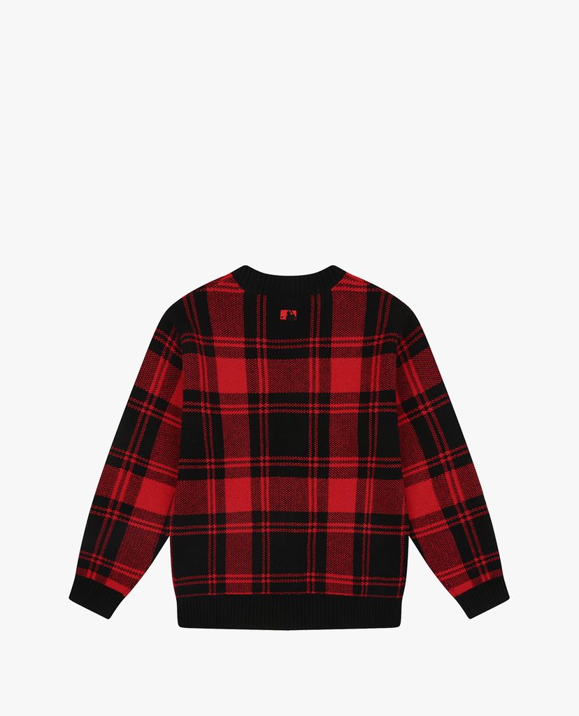 MLB - Áo khoác cardigan sọc caro Check Allover