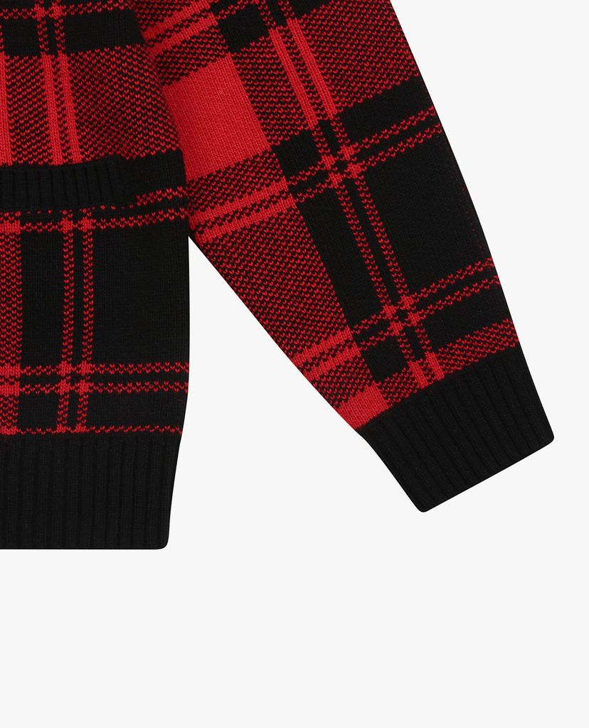 MLB - Áo khoác cardigan sọc caro Check Allover
