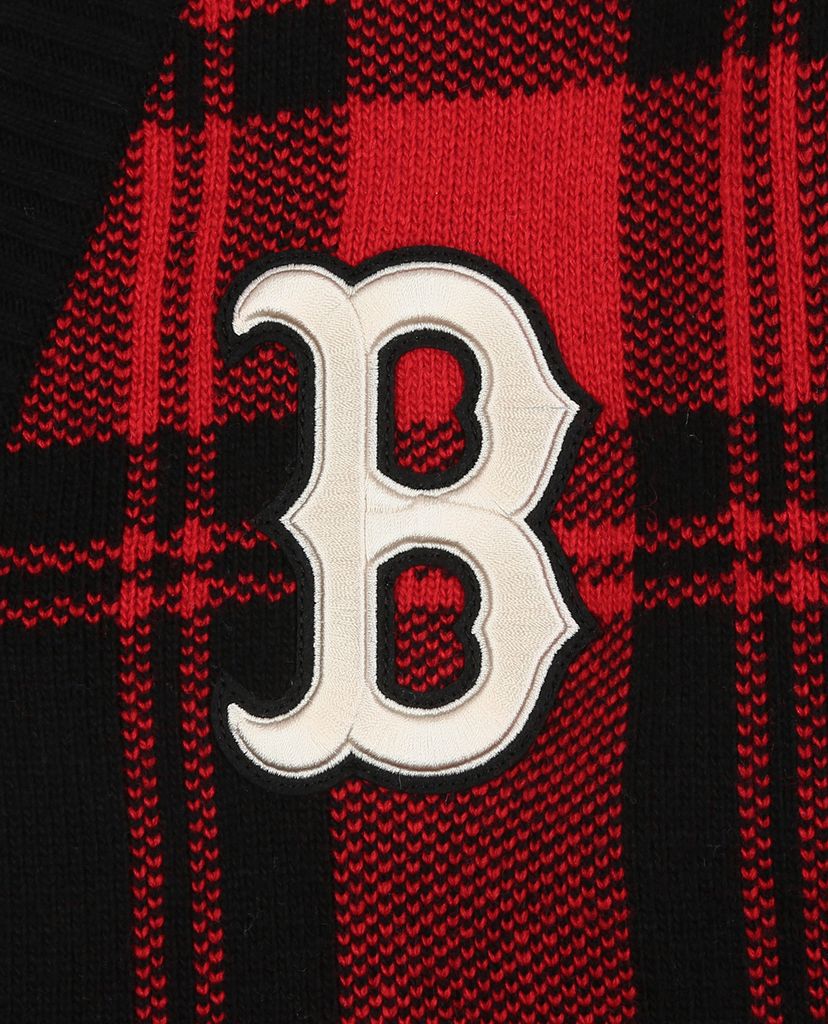MLB - Áo khoác cardigan sọc caro Check Allover