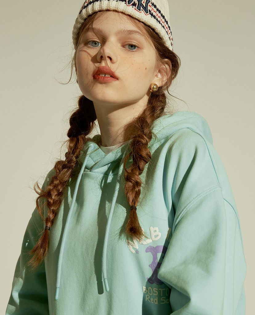 MLB - Áo hoodie tay dài phối mũ thời trang MLB Like