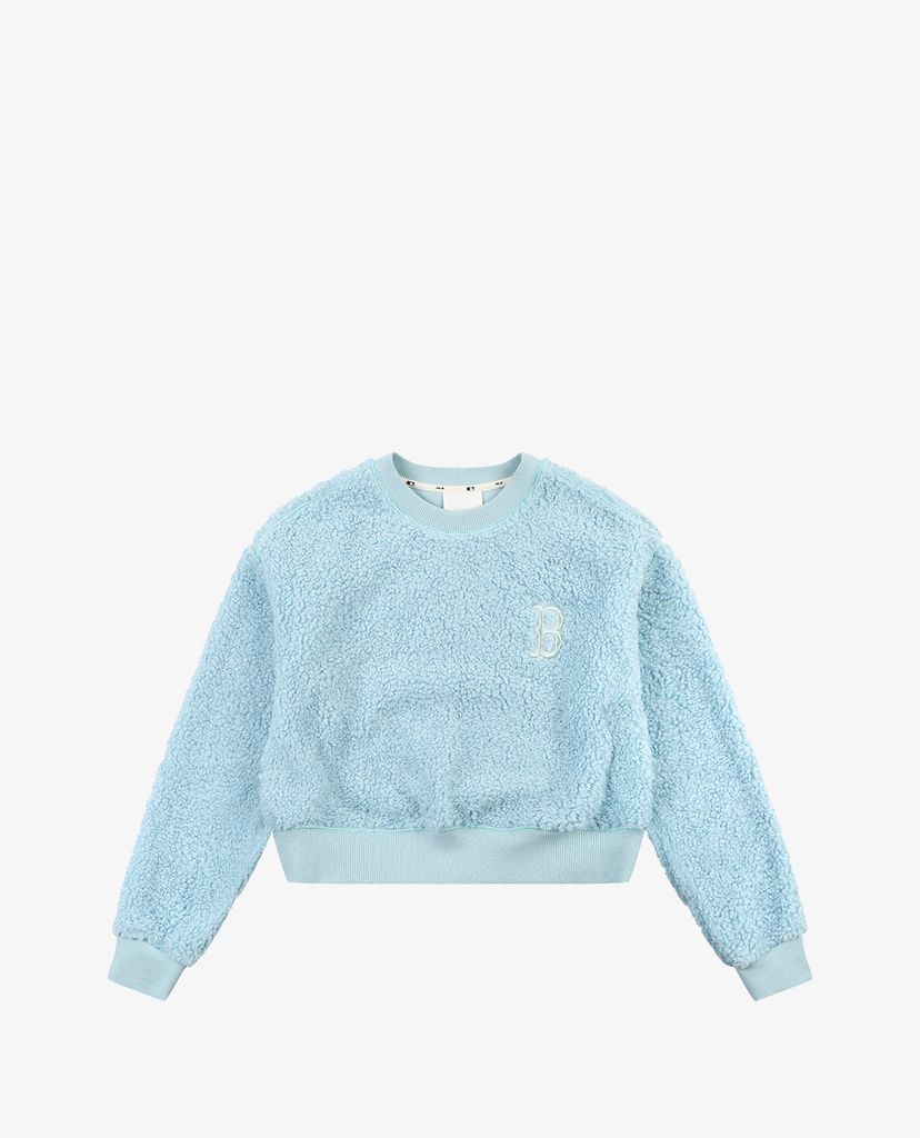 MLB - Áo sweatshirt nữ phom croptop Fleece Lined Wool