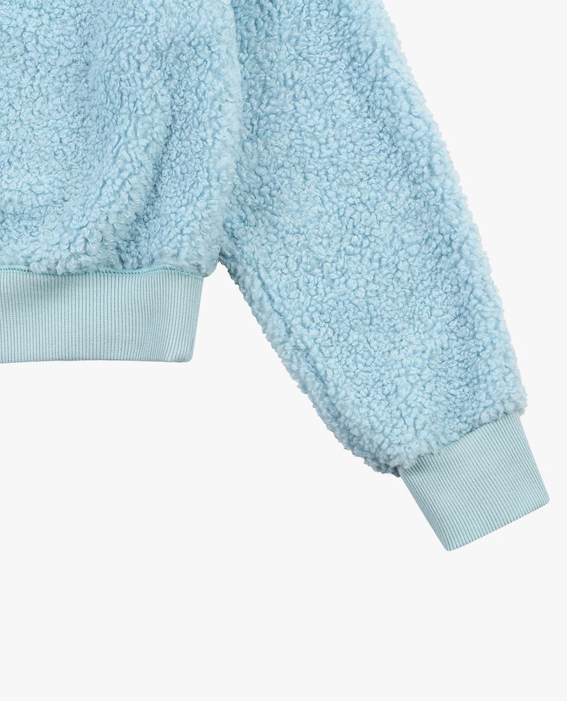 MLB - Áo sweatshirt nữ phom croptop Fleece Lined Wool