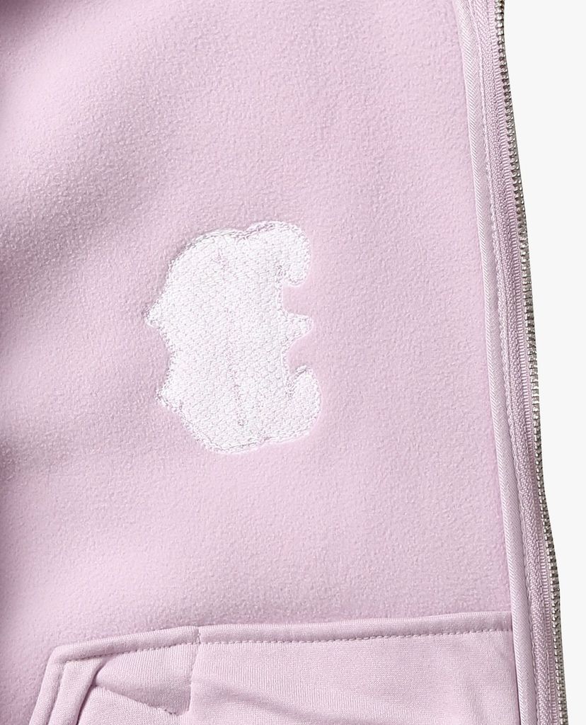 MLB - Áo khoác lông nữ cổ cao tay dài Fleece