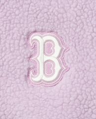 MLB - Áo khoác lông nữ cổ cao tay dài Fleece
