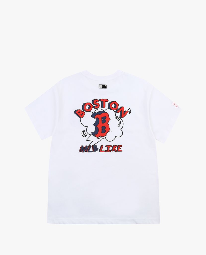 MLB - Áo thun cổ tròn ngắn tay LIKE Popcorn