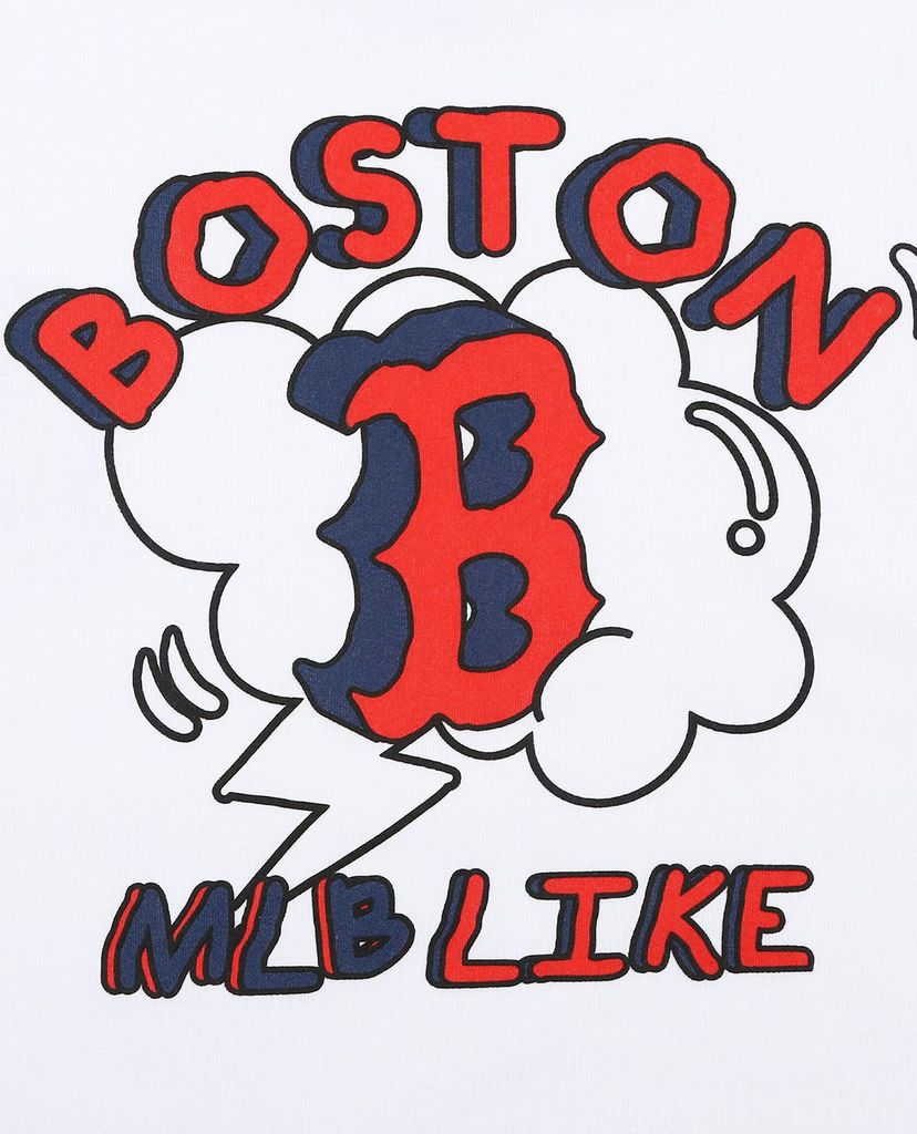 MLB - Áo thun cổ tròn ngắn tay LIKE Popcorn