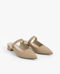 CHARLES & KEITH - Giày mules mũi nhọn Mary Jane