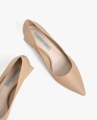 CHARLES & KEITH - Giày cao gót mũi nhọn đế trụ Trapeze Heel Court