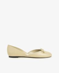 CHARLES & KEITH - Giày búp bê nữ mũi tròn Bow Dorsay