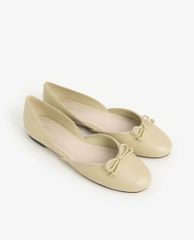 CHARLES & KEITH - Giày búp bê nữ mũi tròn Bow Dorsay