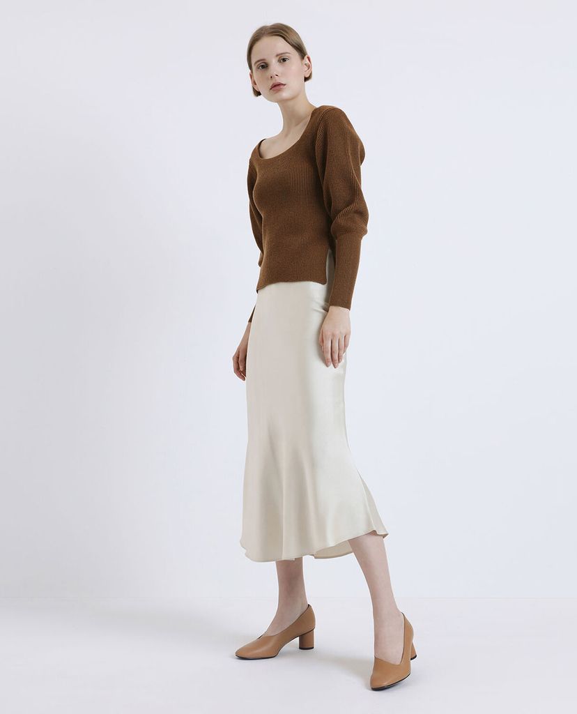 CHARLES & KEITH - Giày cao gót Asymmetric Cut Cylindrical
